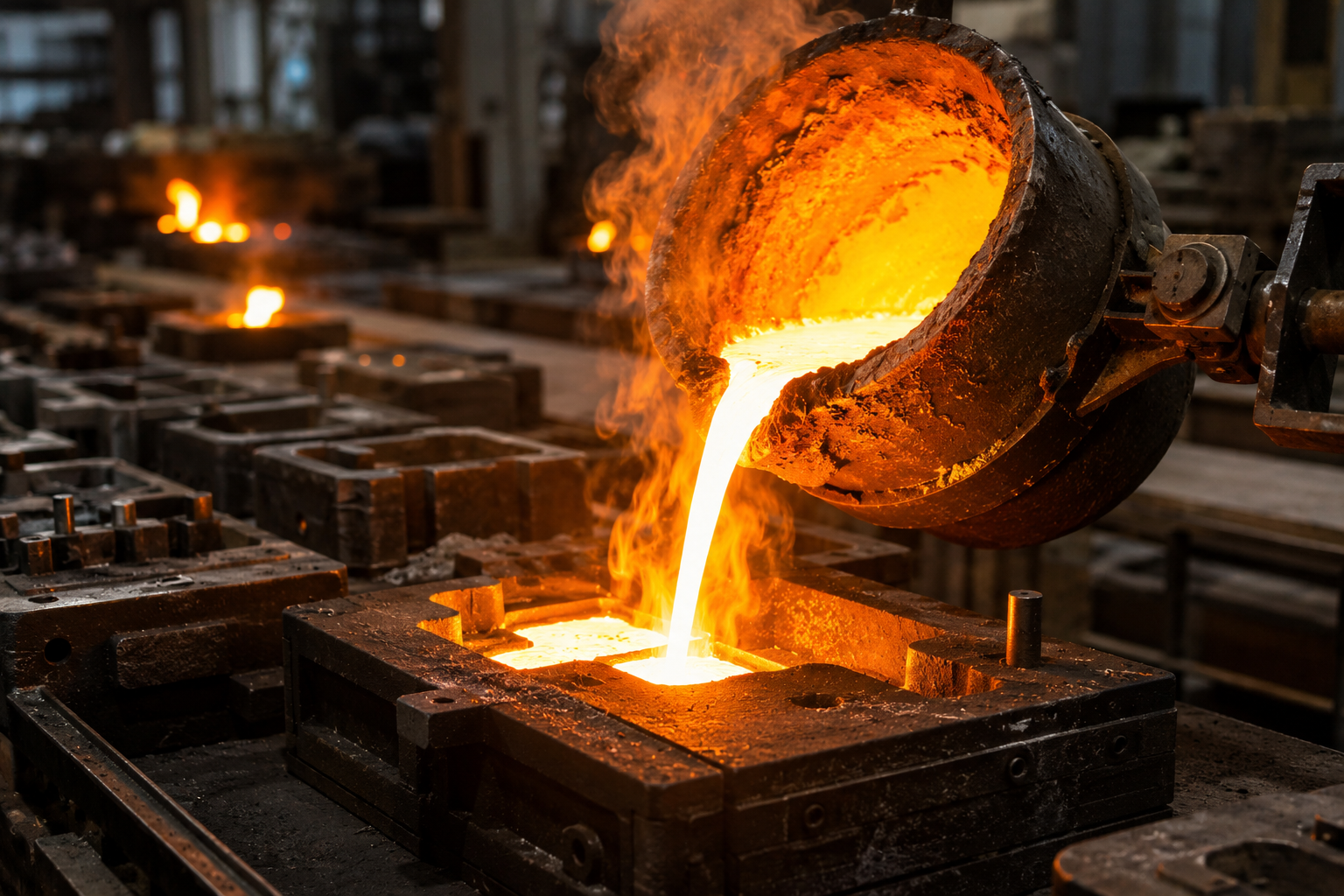 Precision Metal Casting Foundry Operation